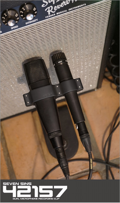 42157 Microphone Dual Recording Clip Sennheiser MD 421-II Shure SM57 S7NS-NOISE