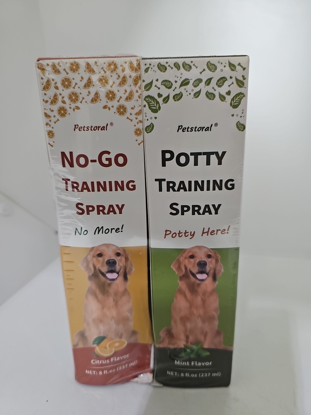 Pet No-Go & Puppy Potty Training Spray Pet Deterrent Spray Citrus/ Mint.Ex4/28