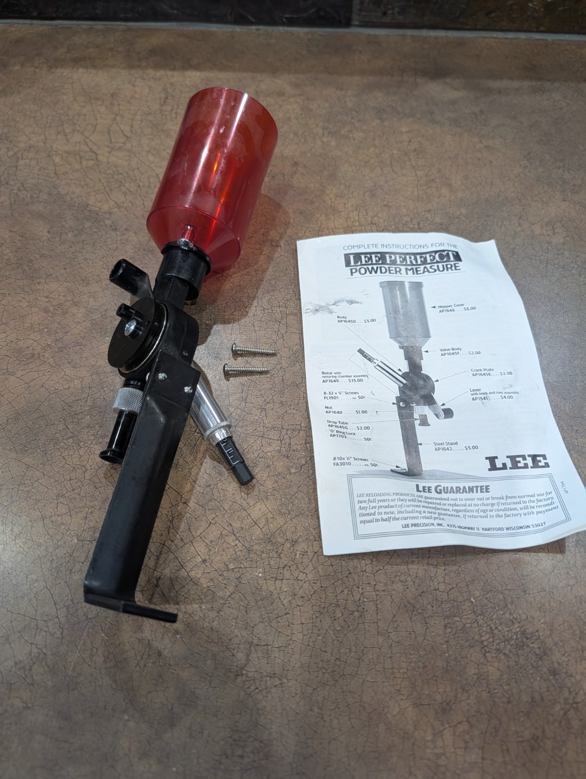 Pre Owned Lee Perfect Powder Measure 90058 Reloading RCBS LYMAN HORNADY