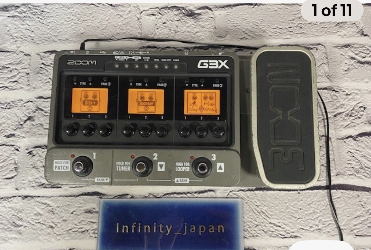Zoom G3X Electric Guitar Multi Effects Pedal fast ship from japan