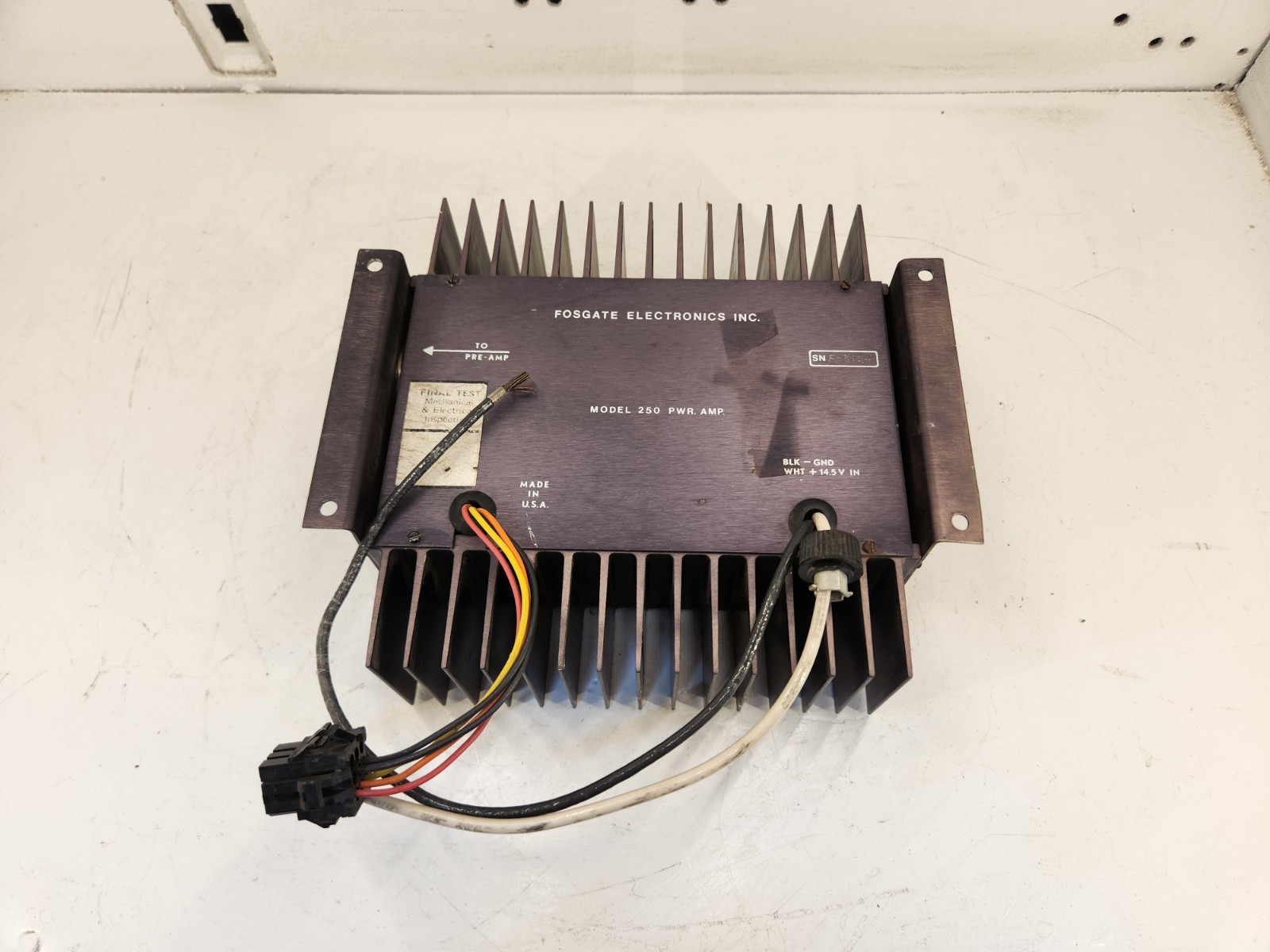 Fosgate The Punch PR 250 Power Amplifier, Old-school Pre Rockford.