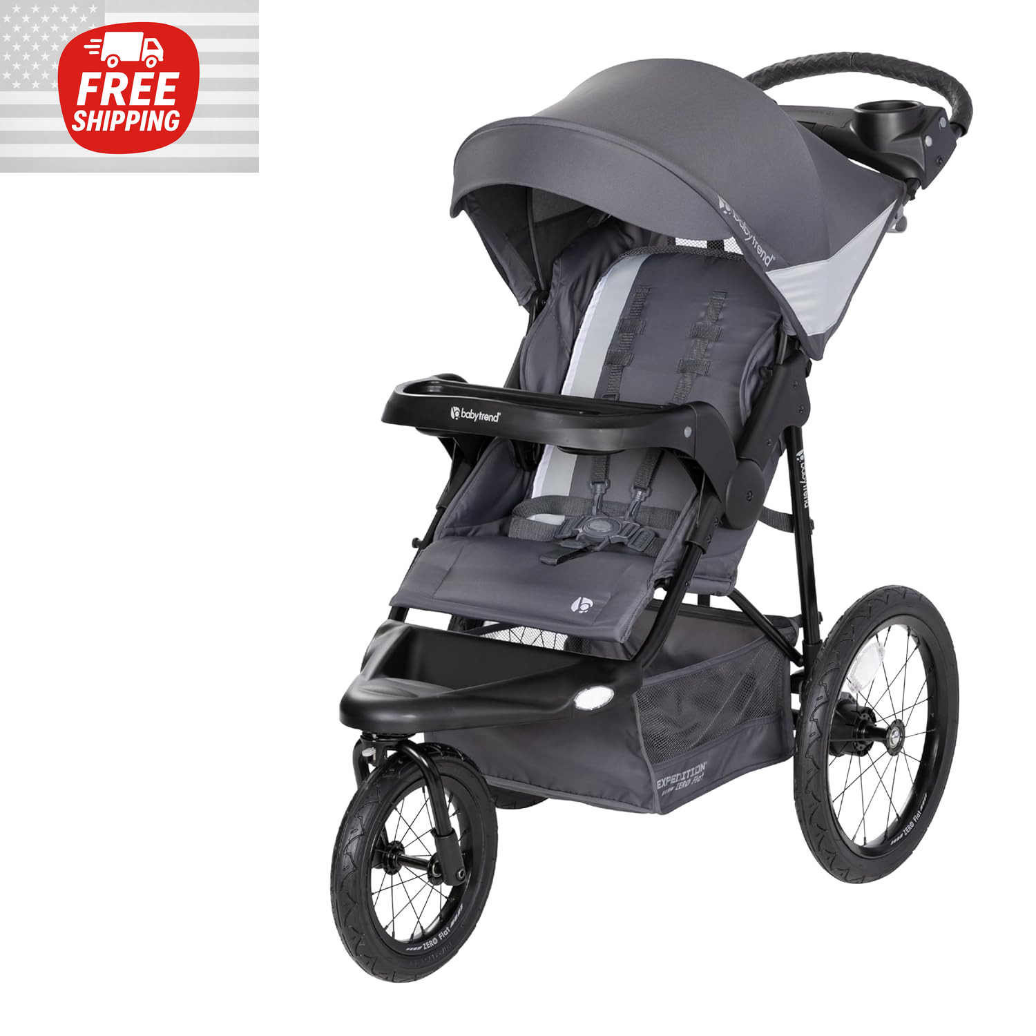 Coche Para Bebes Carriolas Para Niño Kids Baby Stroller with LED Light Grey NEW