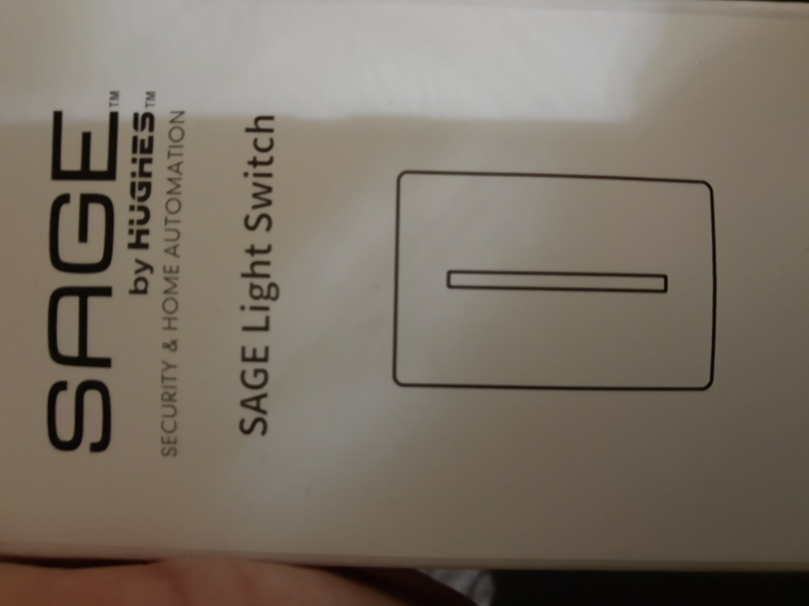 New SAGE  Single gang light switch White