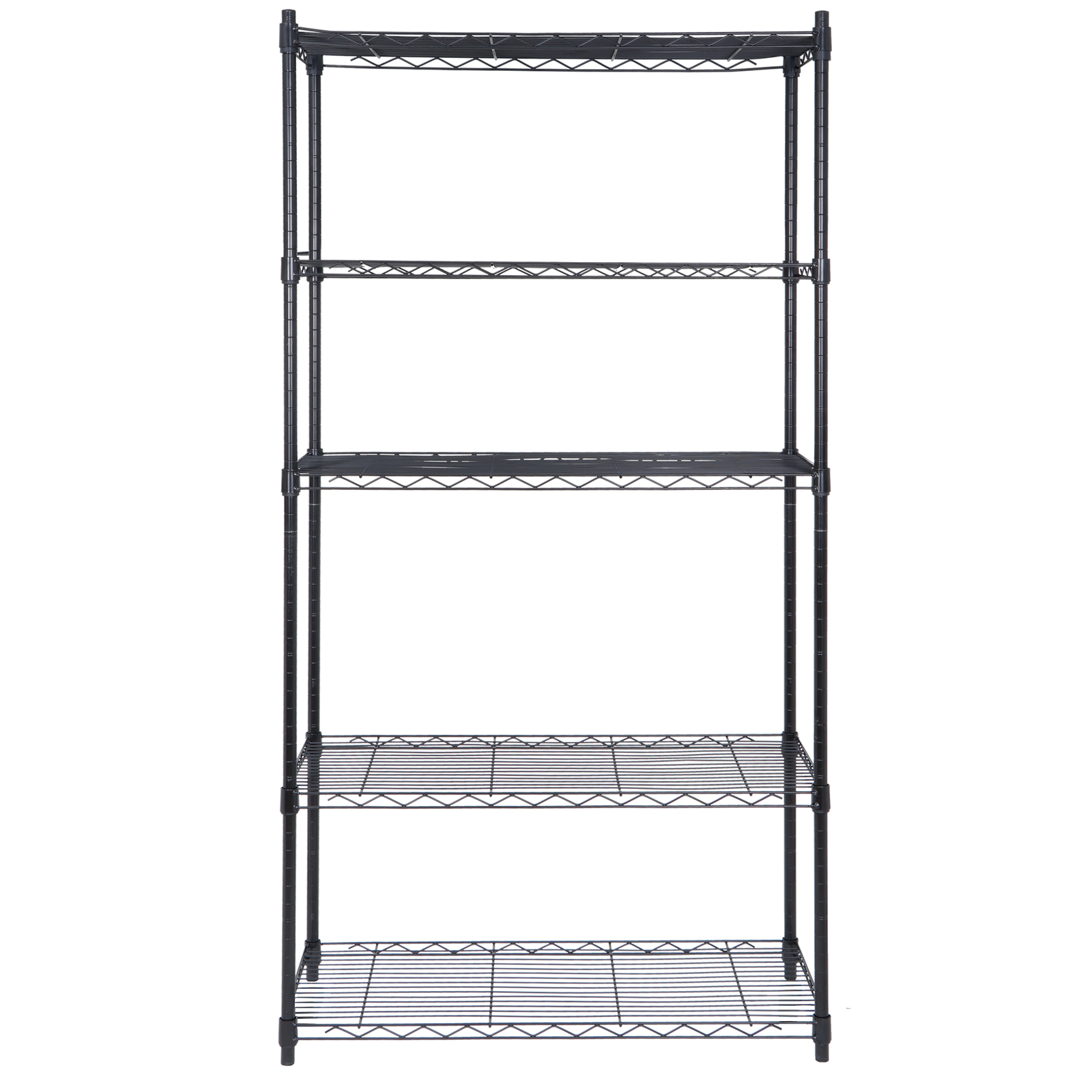 5 Tiers Wire Shelving Unit Rack Large Space Adjustable Storage Shelves Kitchen