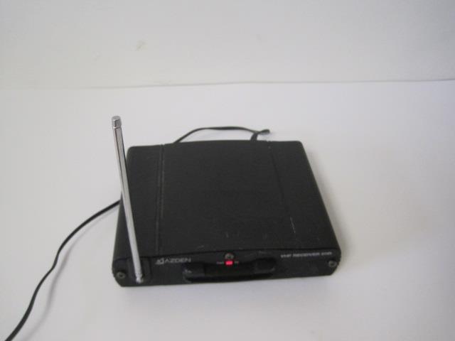 AZDEN 211R WIRELESS VHF MICROPHONE/MIC RECEIVER WITH ORIGINAL POWER SUPPLY