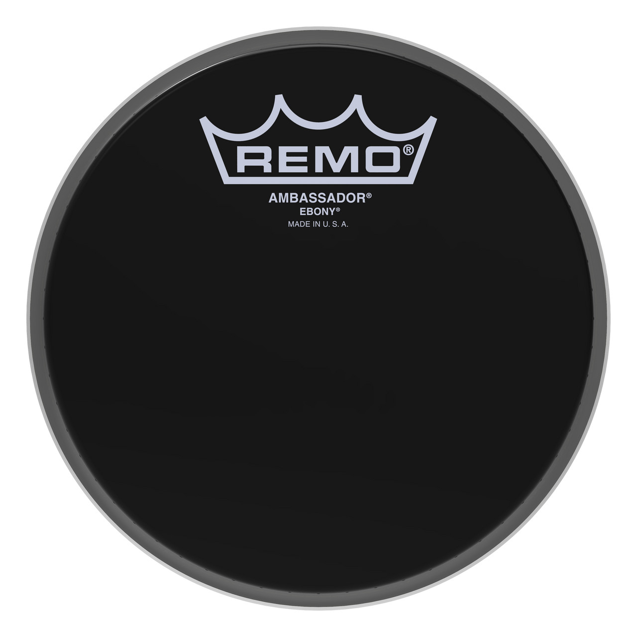 Remo Ambassador Ebony Drumhead, 6"