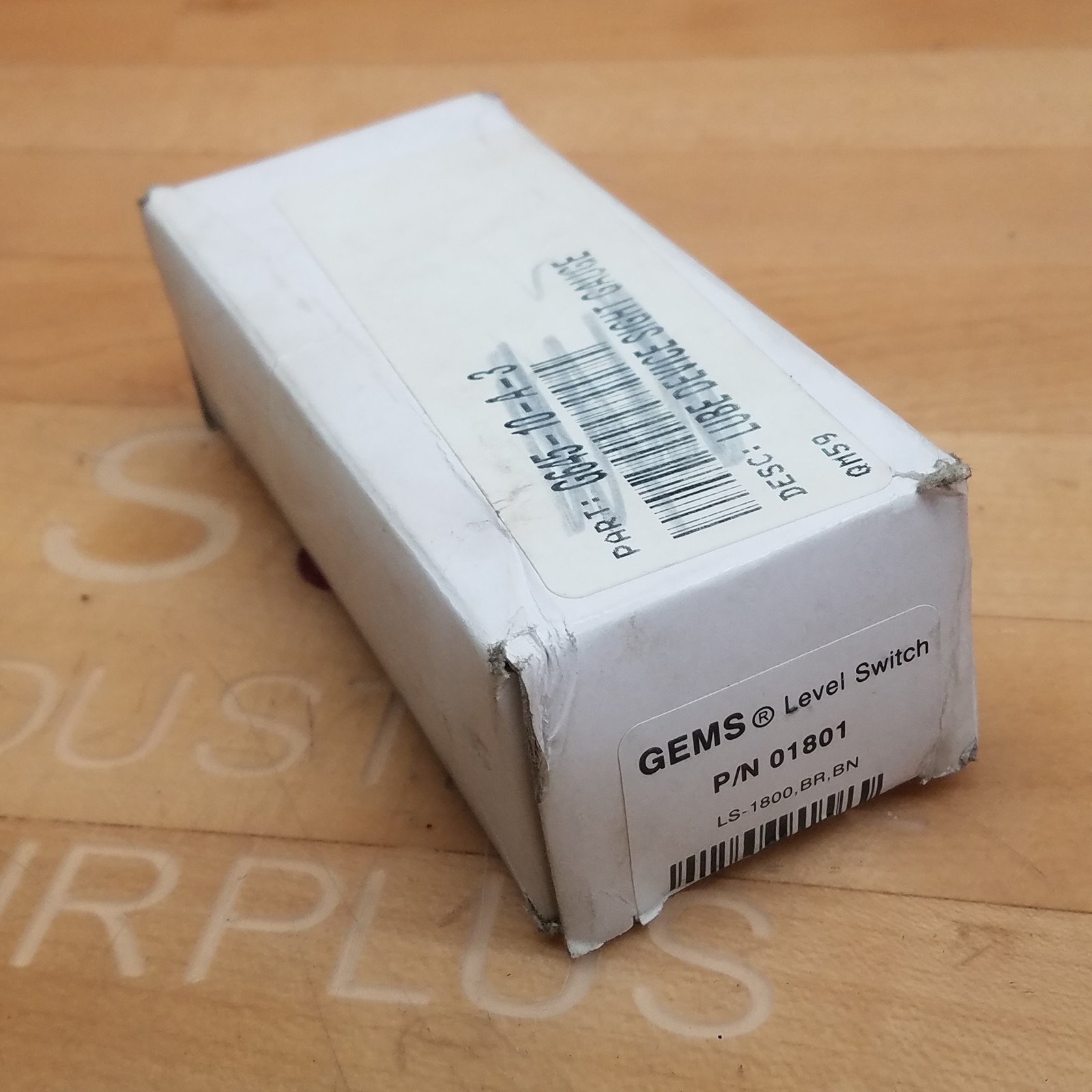 Gems LS-01801 Level Switch, Brass, 150PSI Max - NEW