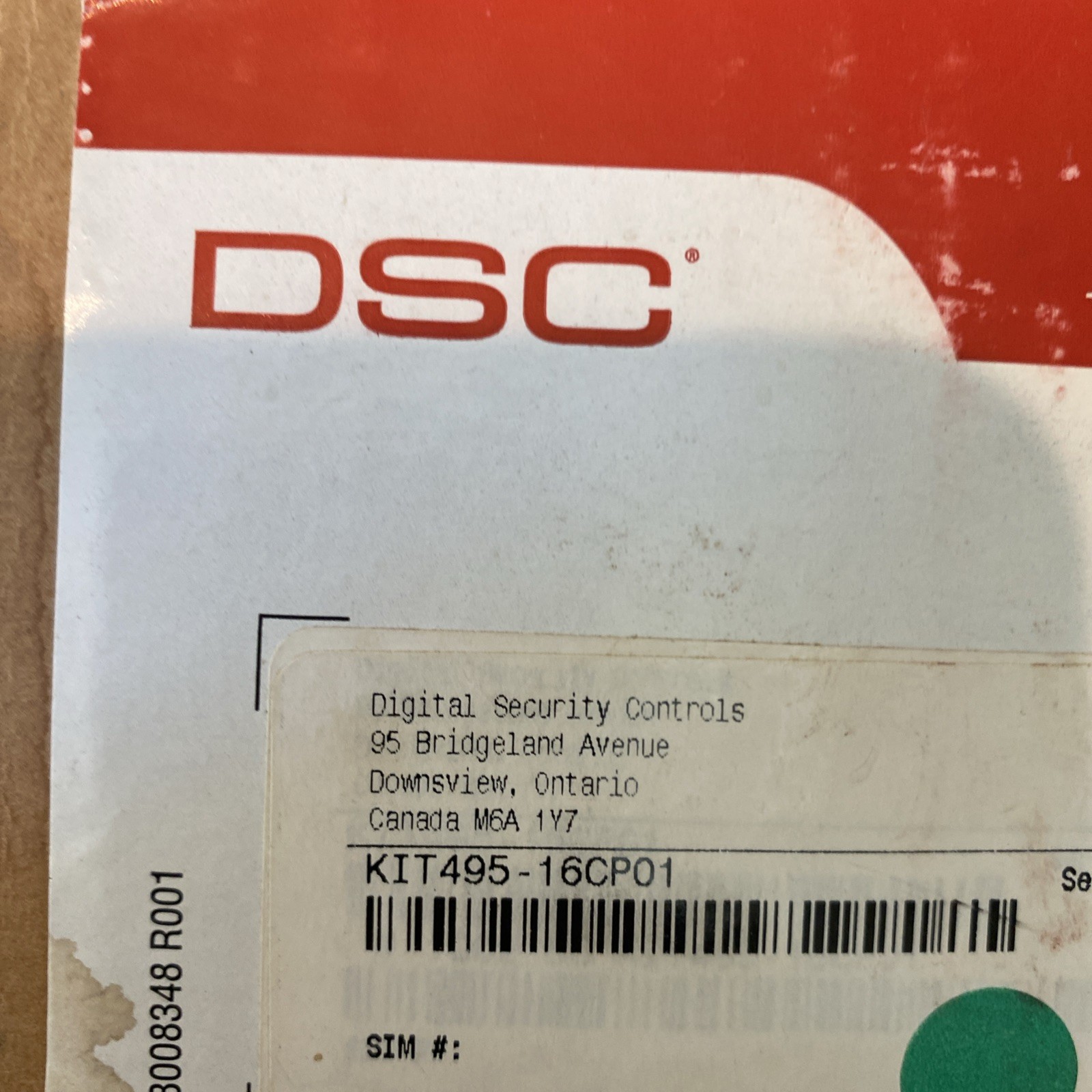 DSC KIT496-16CP01 Digital Security Kit Alexor Wireless Panel, WT5500 LCD NEW NIB