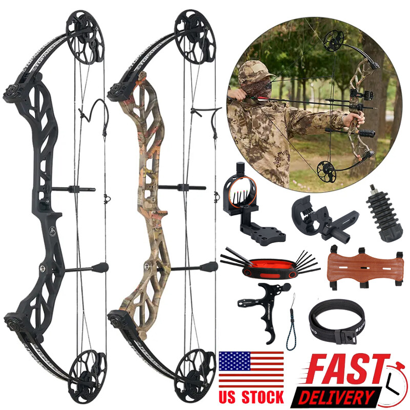 320FPS Hunting Target Compound Bow Right Hand 19-70LBS Adjustable Archery Set