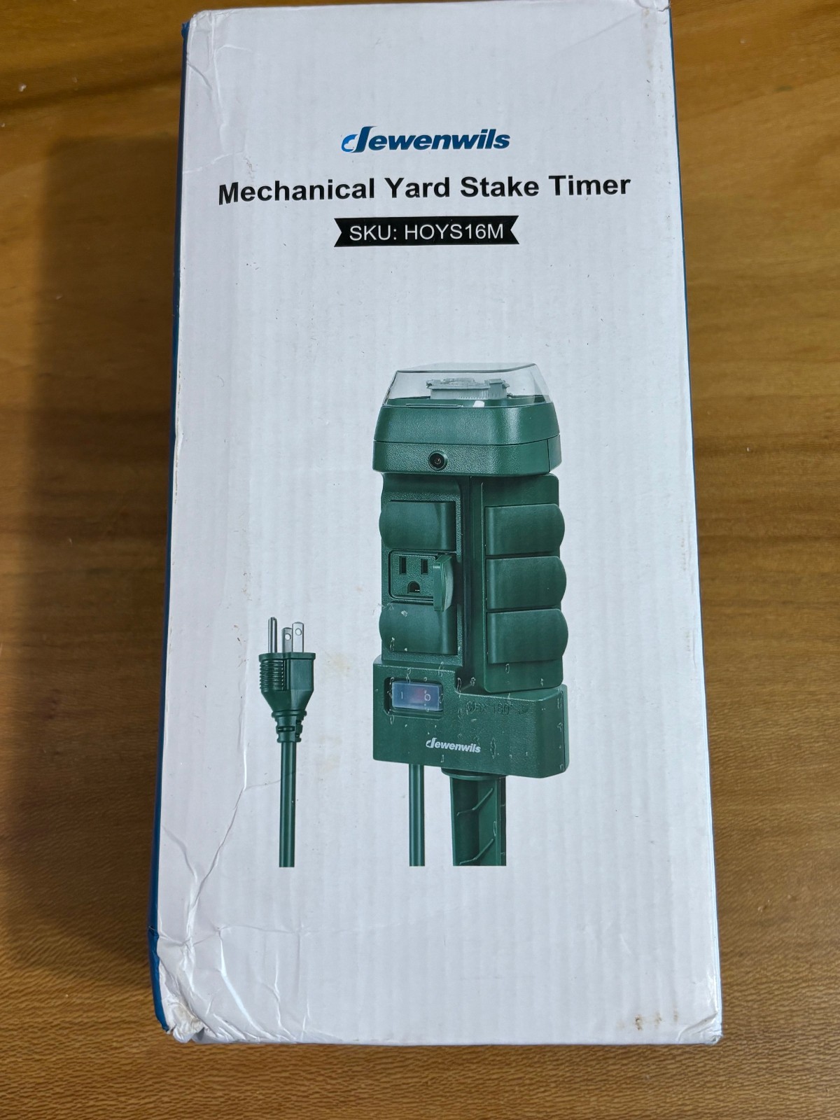 DEWENWILS Outdoor Mechanical Power Stake Timer for ChristmasDecora Yard Stake