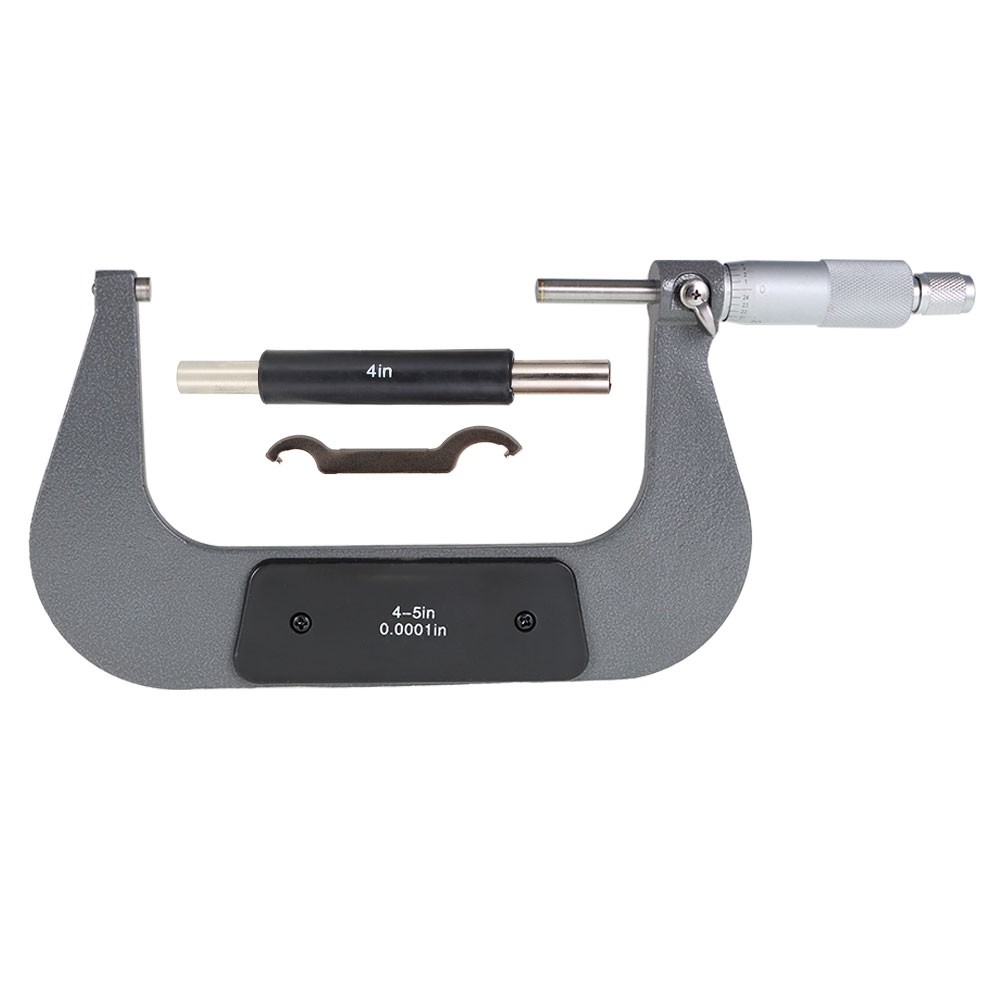 4-5" .0001" Carbide Tipped Precision Micrometer - Outside Micrometer