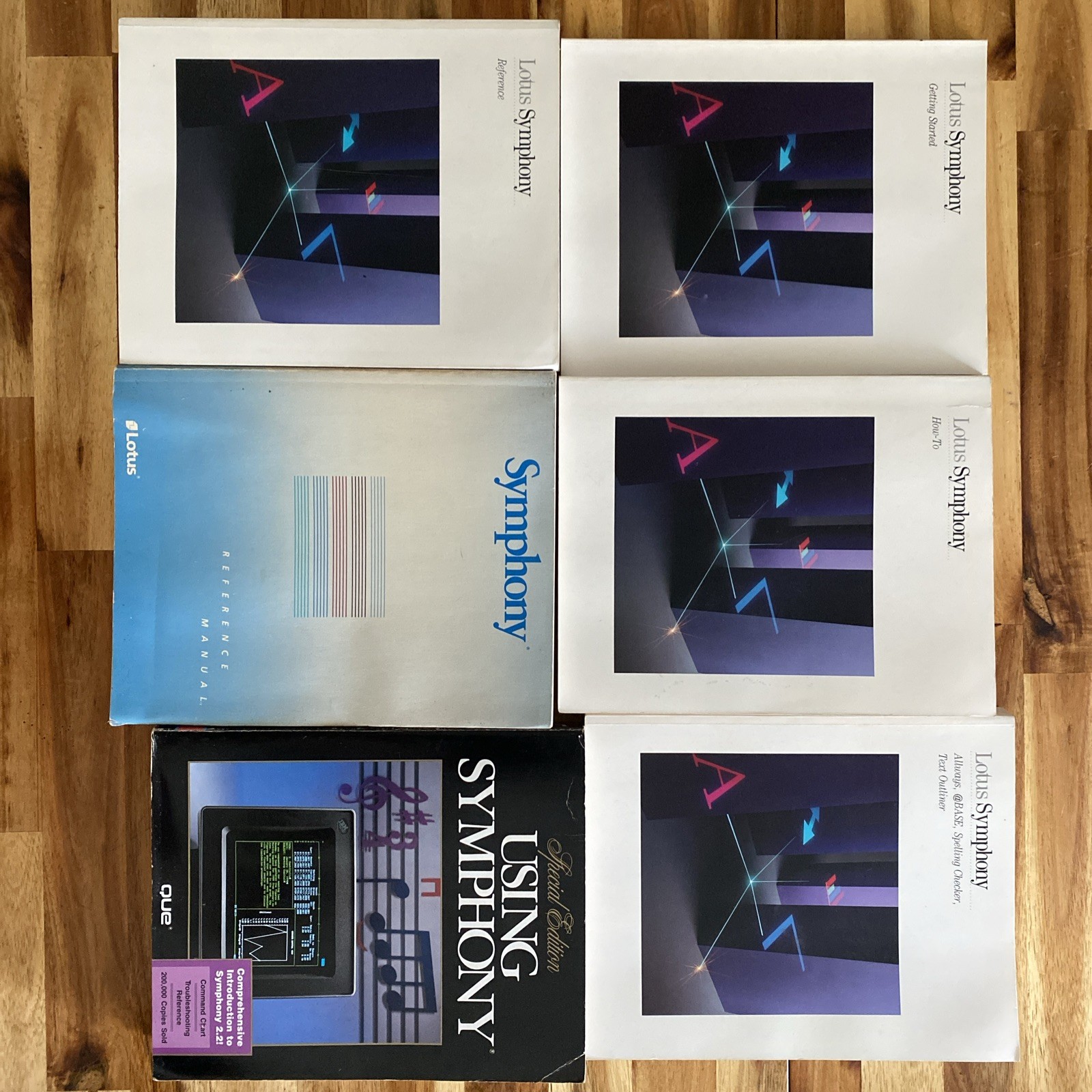 Lotus Symphony Computer Program Book Lot of 6 How To Reference Text Outliner VTG