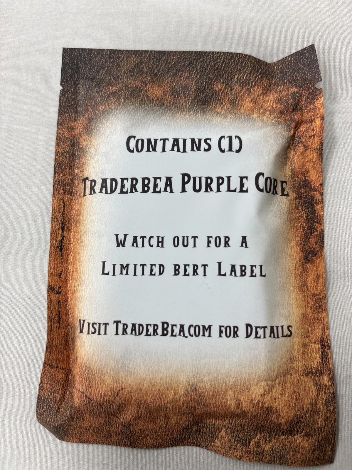 Sealed TraderBea BERT Small Batch Pack — 1 Purple Core Slab Inside (limited).
