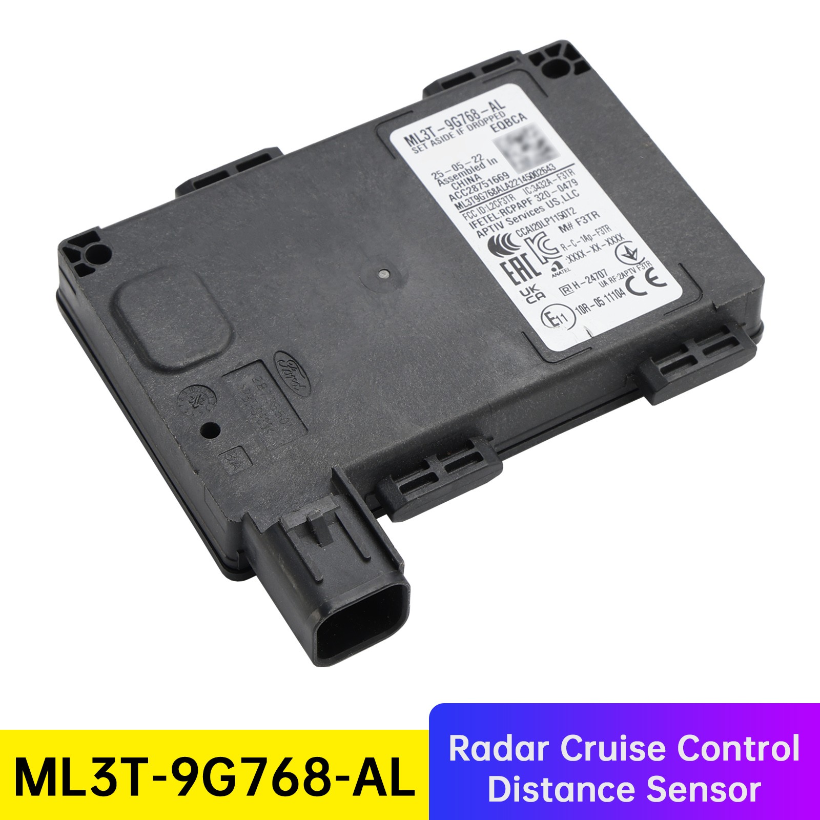 Radar Cruise Control Distance Sensor ML3T-9G768-AL for Ford F150 2021-2023 B1