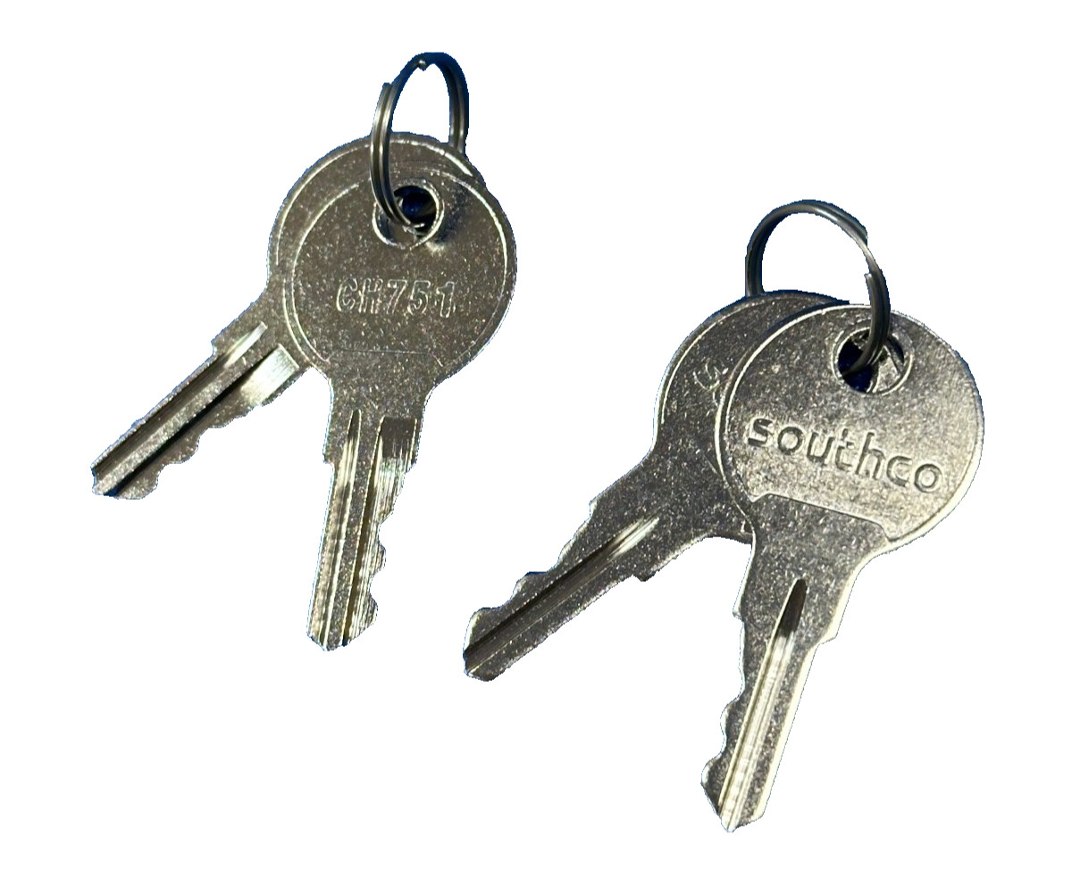 Southco CH751 Key PK-10-01 Universal Cam Lock RV Cabinet Vending 4 Pack - New