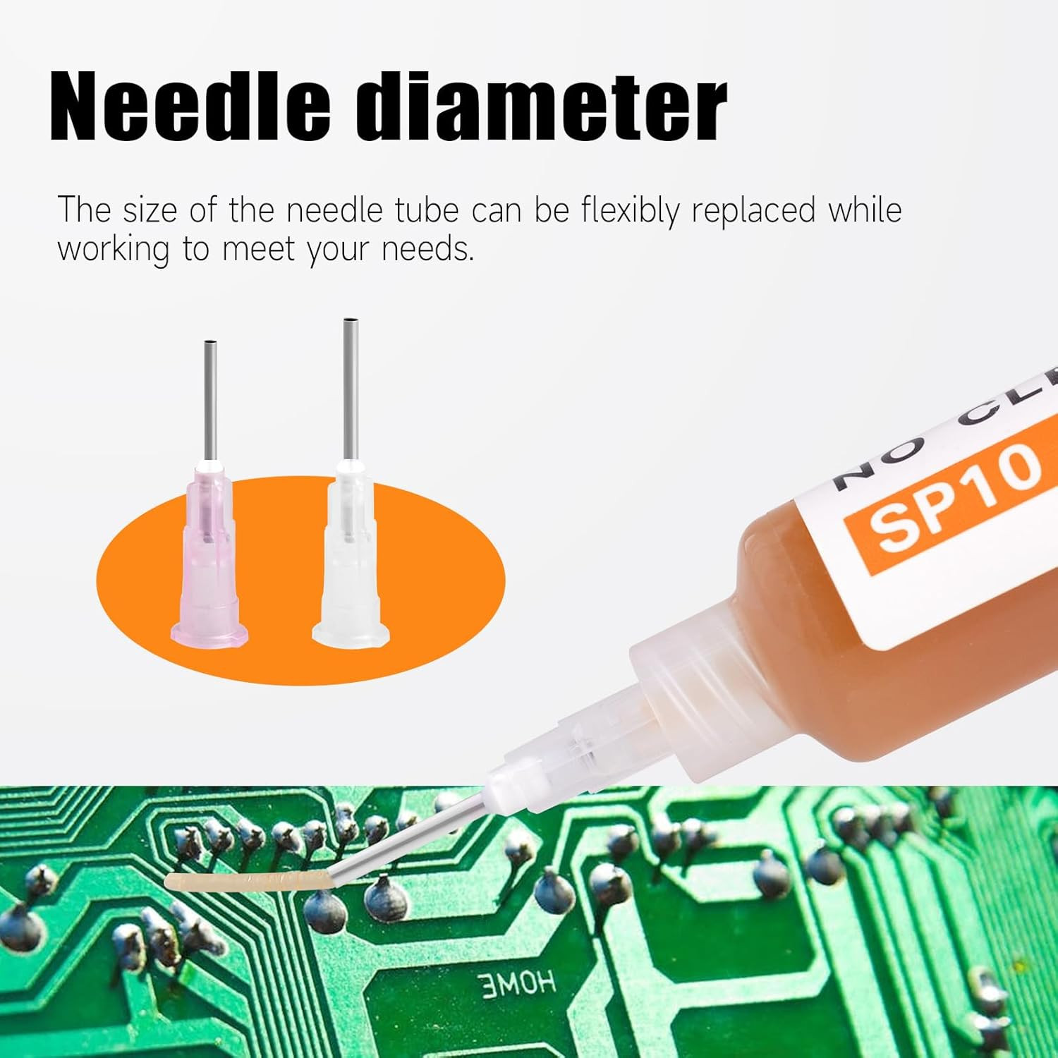 No-Clean Solder Paste,Soldering Flux for Electronics, 10 ml, Pneumatic Dispenser
