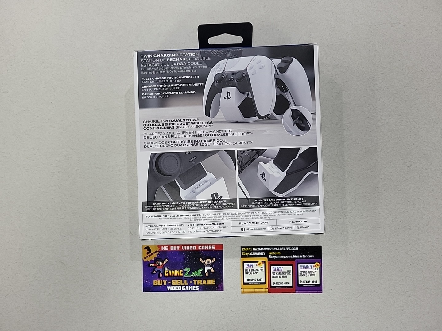 New in Box PowerA Twin Charging Station for PS5 DualSense Controllers