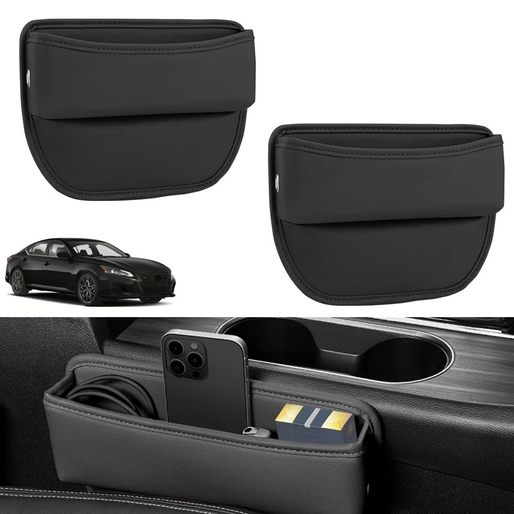 2 PCS Car Seat Gap Filler Organizer for Nissan Altima Rogue Frontier Sentra A...