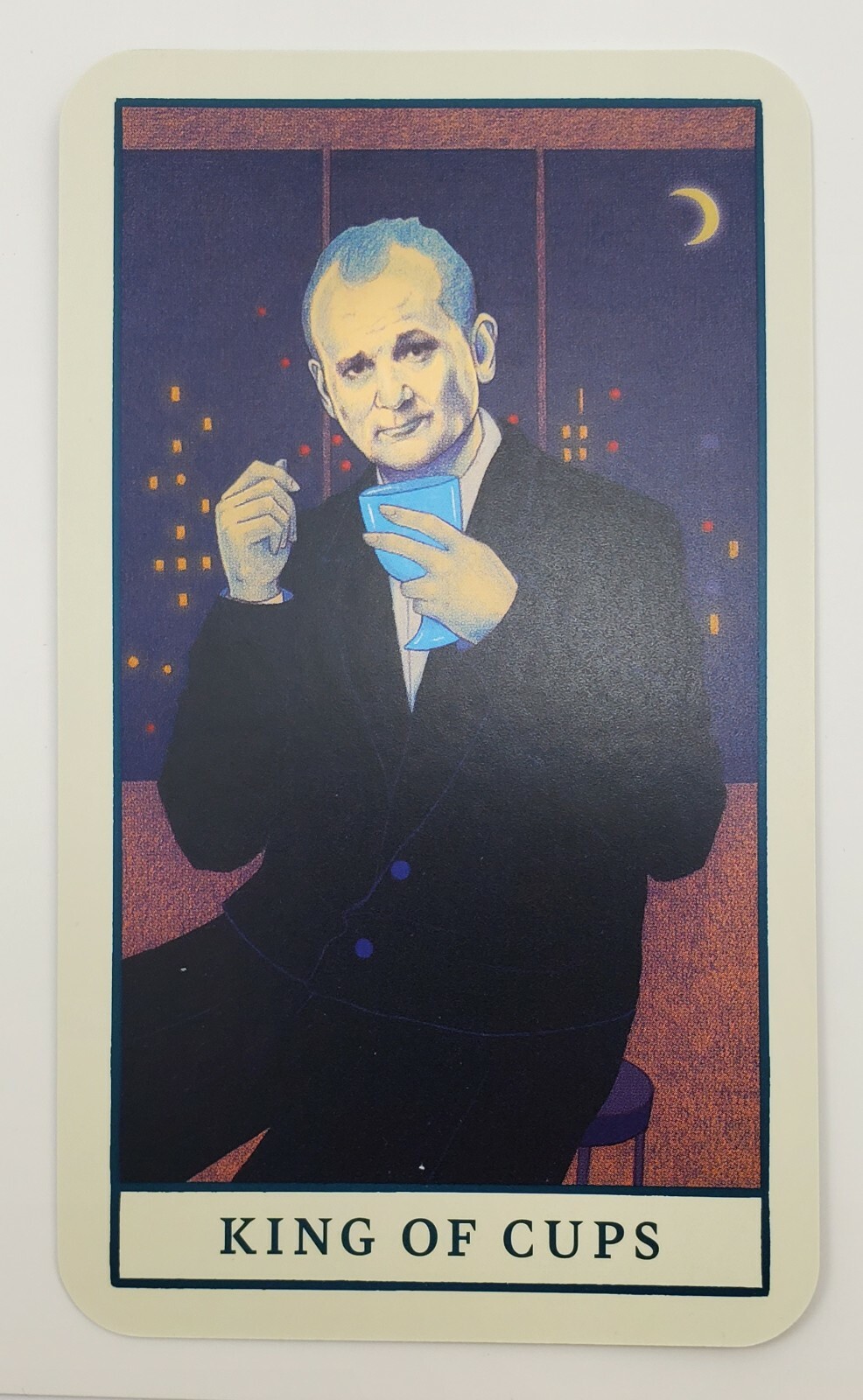 Bill Murray in Lost in Translation Movie King of  Cups Tarot Trading Card