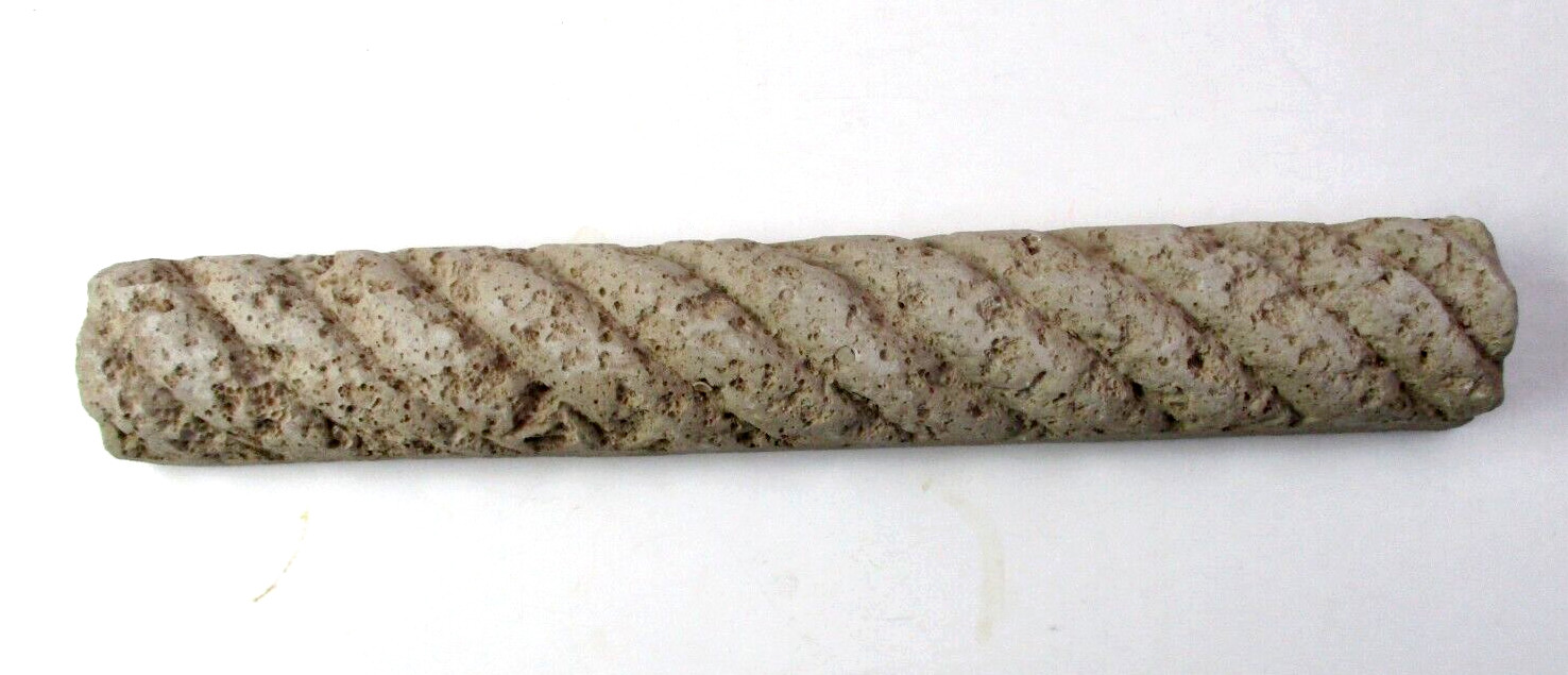 1 Trim Tile Angora Canada Ceramic Clay Brown 7-7/8" X 1-1/4" Roped Matte Border