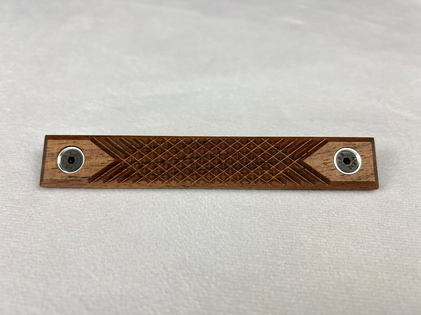 Deep Checkered Rail Cover for M-Lok and KeyMod Rail, Walnut