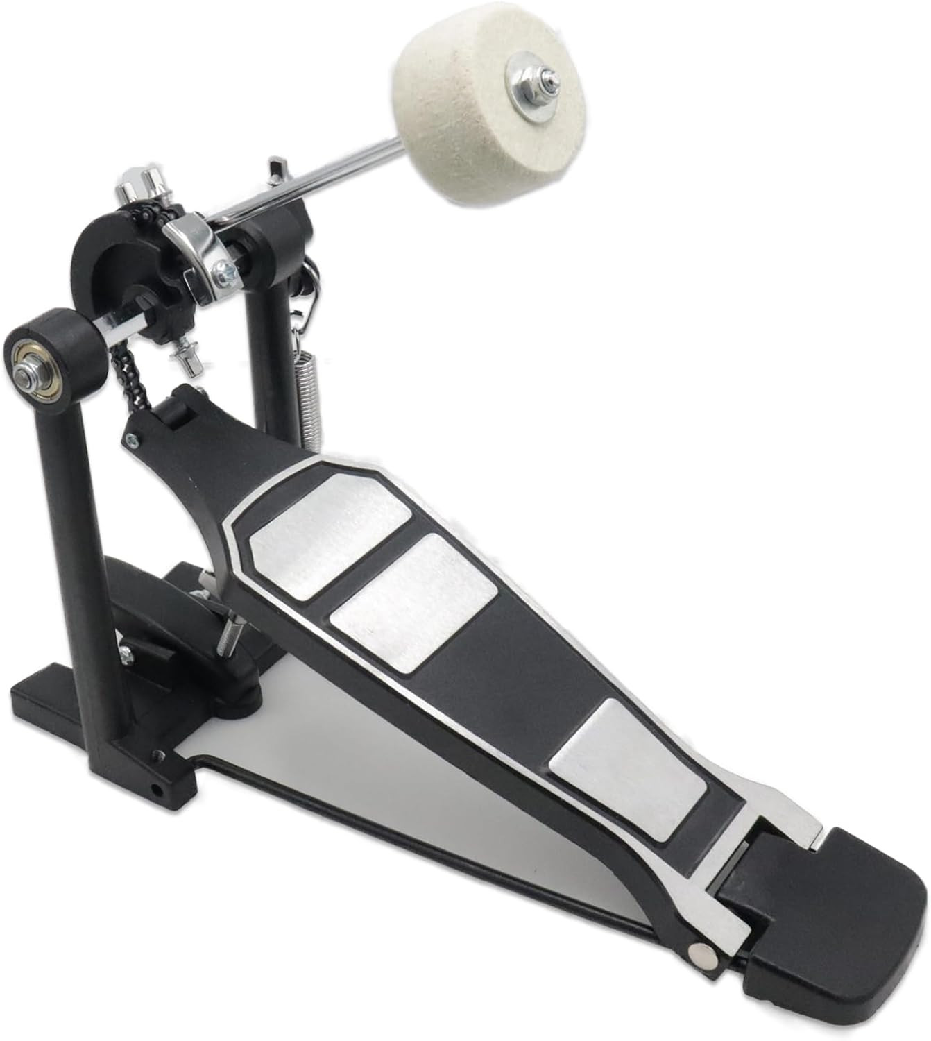 Cashbeat Single Bass Drum Pedal, Single Chain Drive, Adjustable Beater Head & Qu