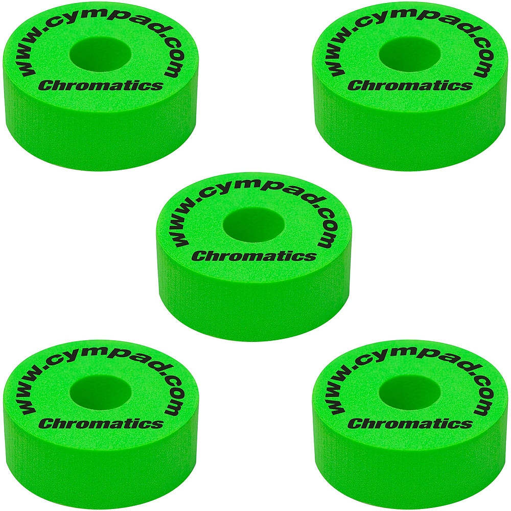 Cympad Chromatics Foam Cymbal Washer 5Piece Crash Set Green