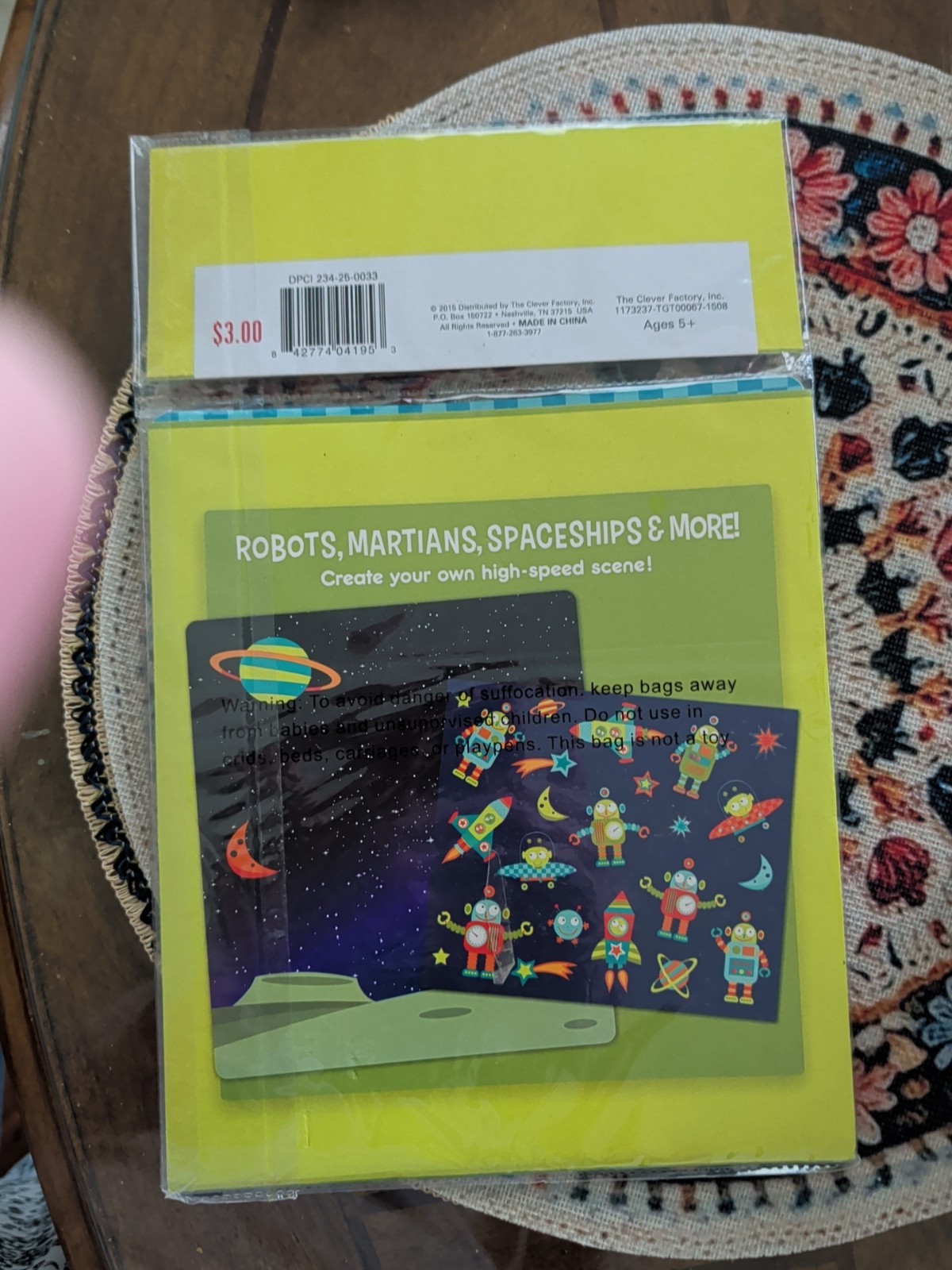 Magnetic Playboard In Outer Space Robots Martians Spaceships