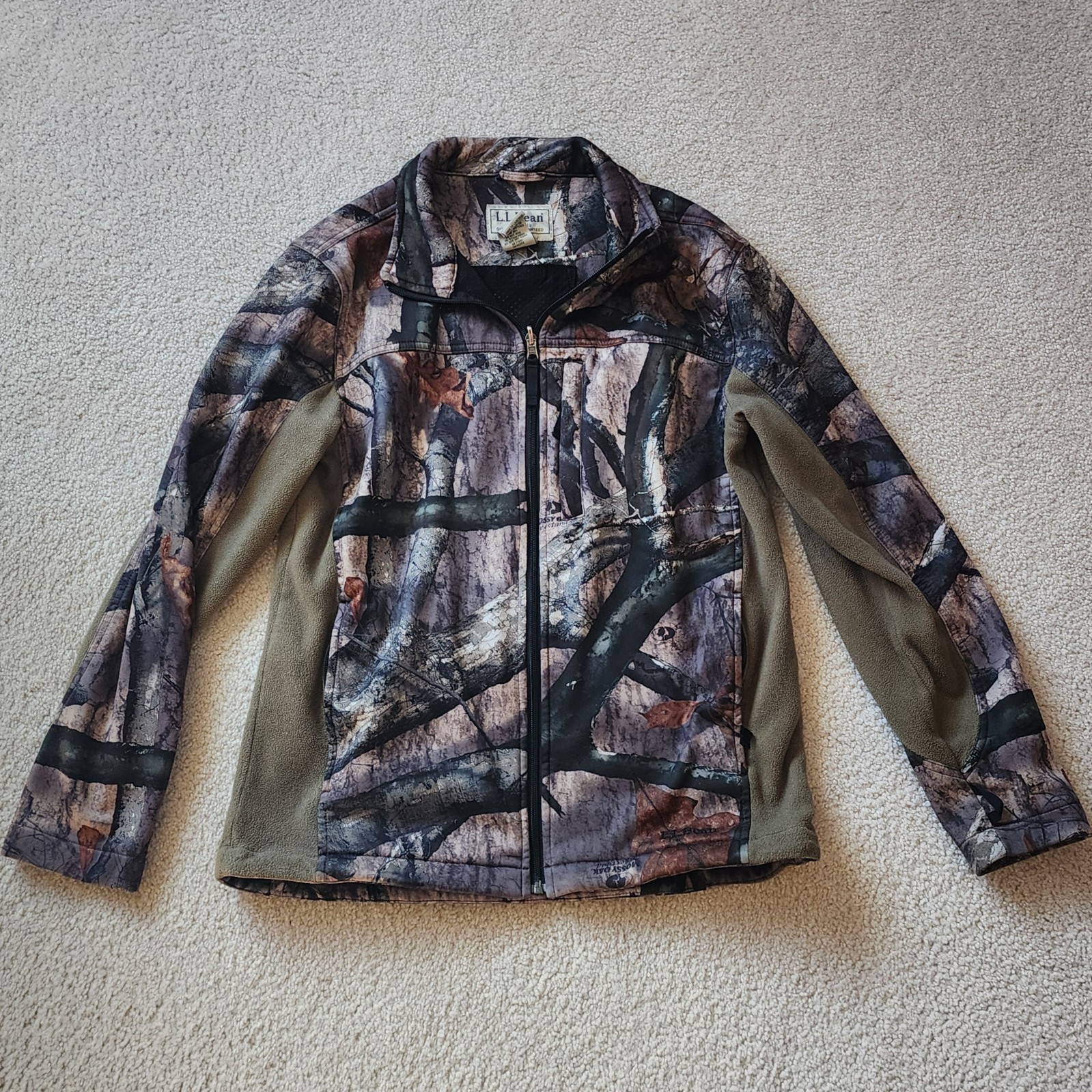 LL Bean Mossy Oak Treestand Size S Reg- Camo Jacket Hunting Camouflage - 0HLF8