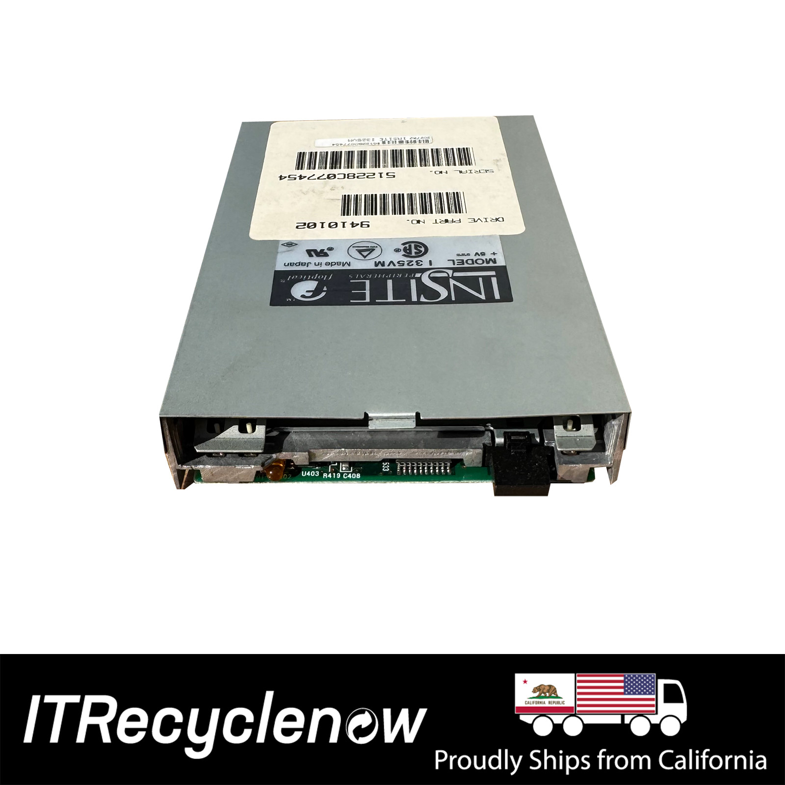 Insite Floptical 1.44MB / 20MB 50‑Pin SGI SCSI Floppy Drive PN: 9410102