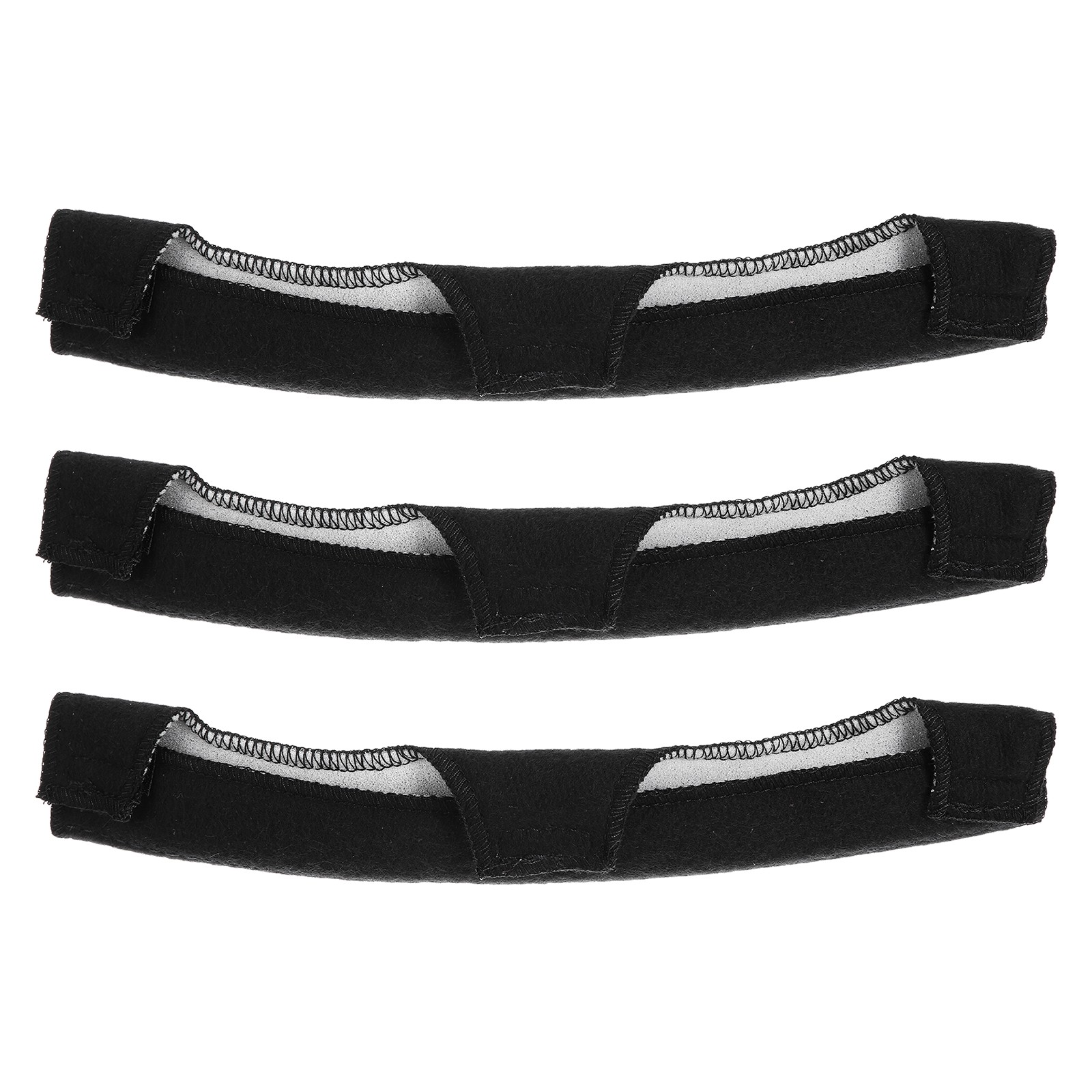Hard Hat Sweatband, (Black, 3 Pcs) Washable Cotton Hard Hat Liner