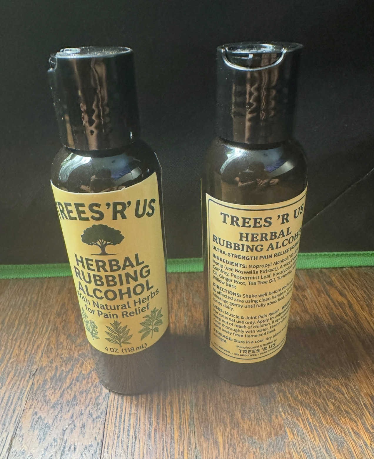 Herbal Rubbing Alcohol, 4oz, Rubbing Alcohol, Herbal, Muscle Rub
