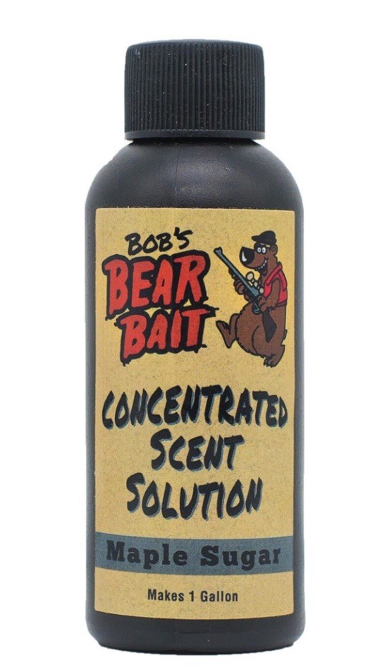 Bobs Bear Bait Concentrate Maple Scent Lure Attractor Oily 2 Oz Bottle =1 Gal