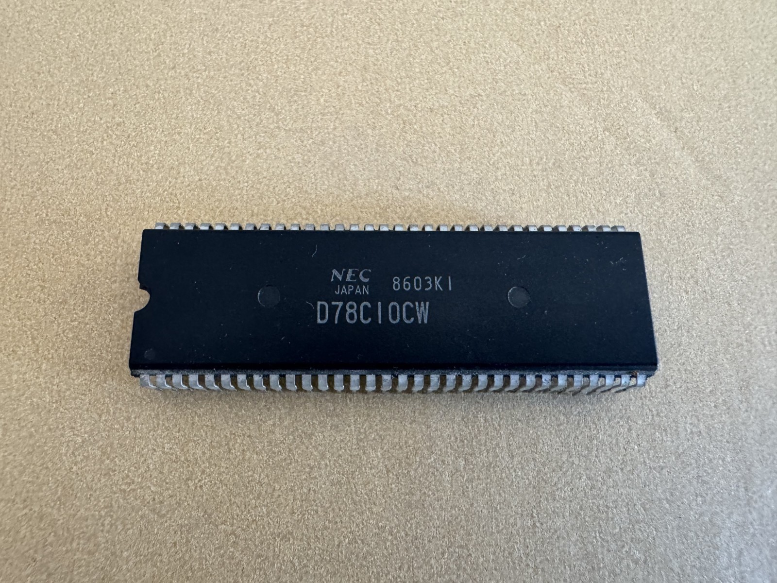 Rare NEC 78C10 D78C10DW CPU/MPU in 64 Pin Package - Working Pull