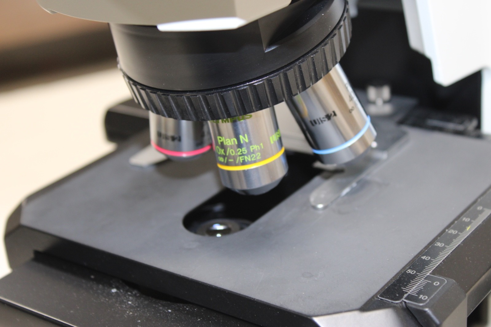 NICE Olympus BX41 Microscope with 4 Objectives