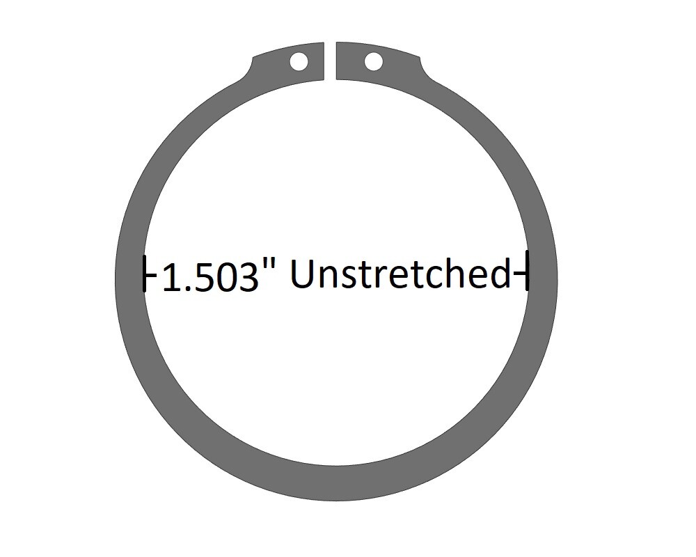 SR 310-162 - 1-5/8“ External Snap Ring - Tru-Arc Type 1.503'' Unstretched