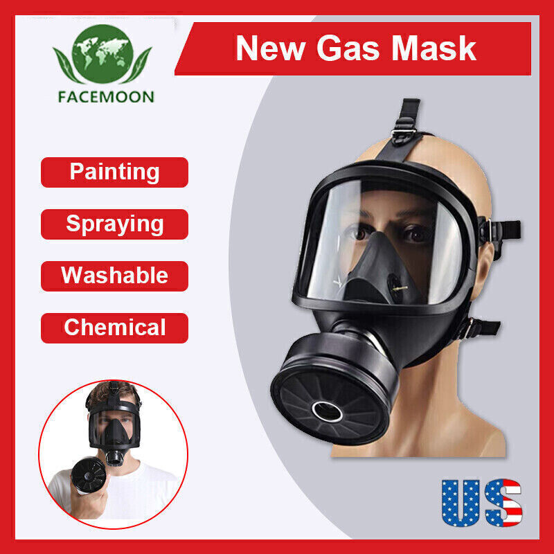 Chemical Gas Face Mask Protection Respirator Gas CO Safety Filter Army Military