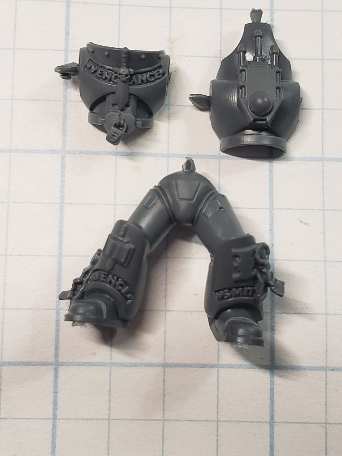 Warhammer 40k Grey Knight Bits Strike Squad Armored Torso Legs Set #08
