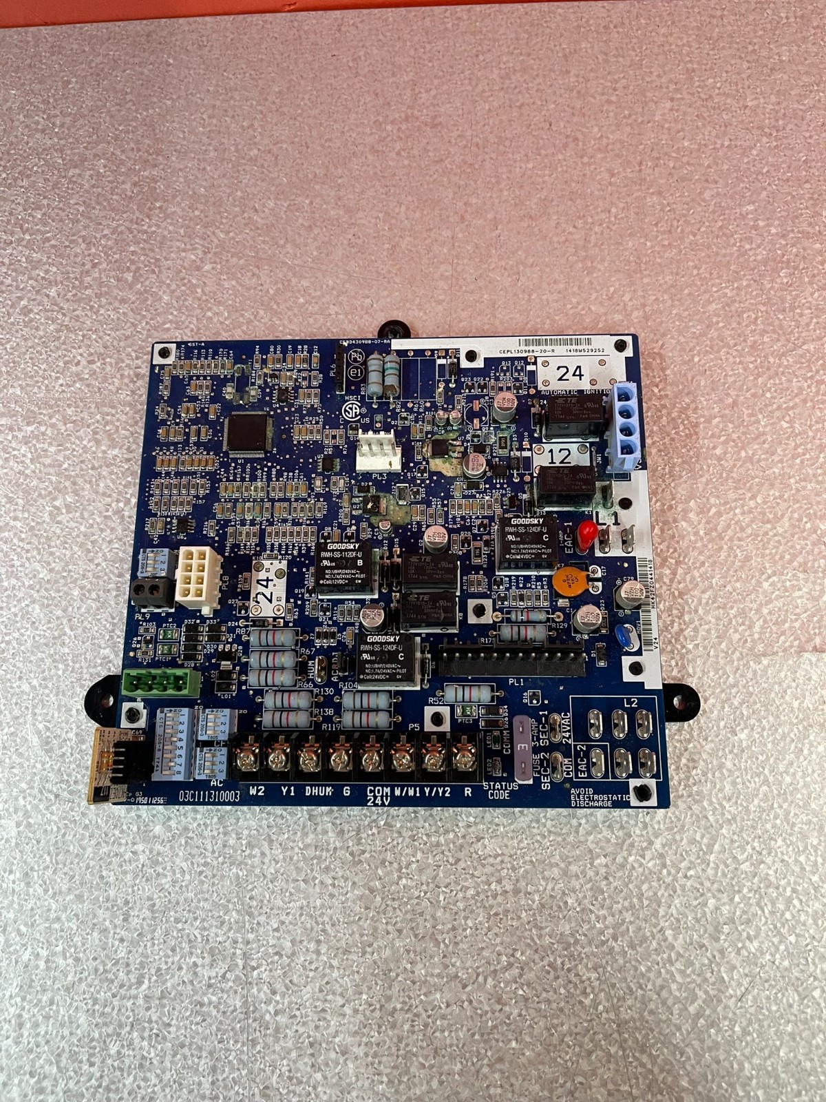 FURNACE CONROL BOARD - PART # CEBD430988-07-RA