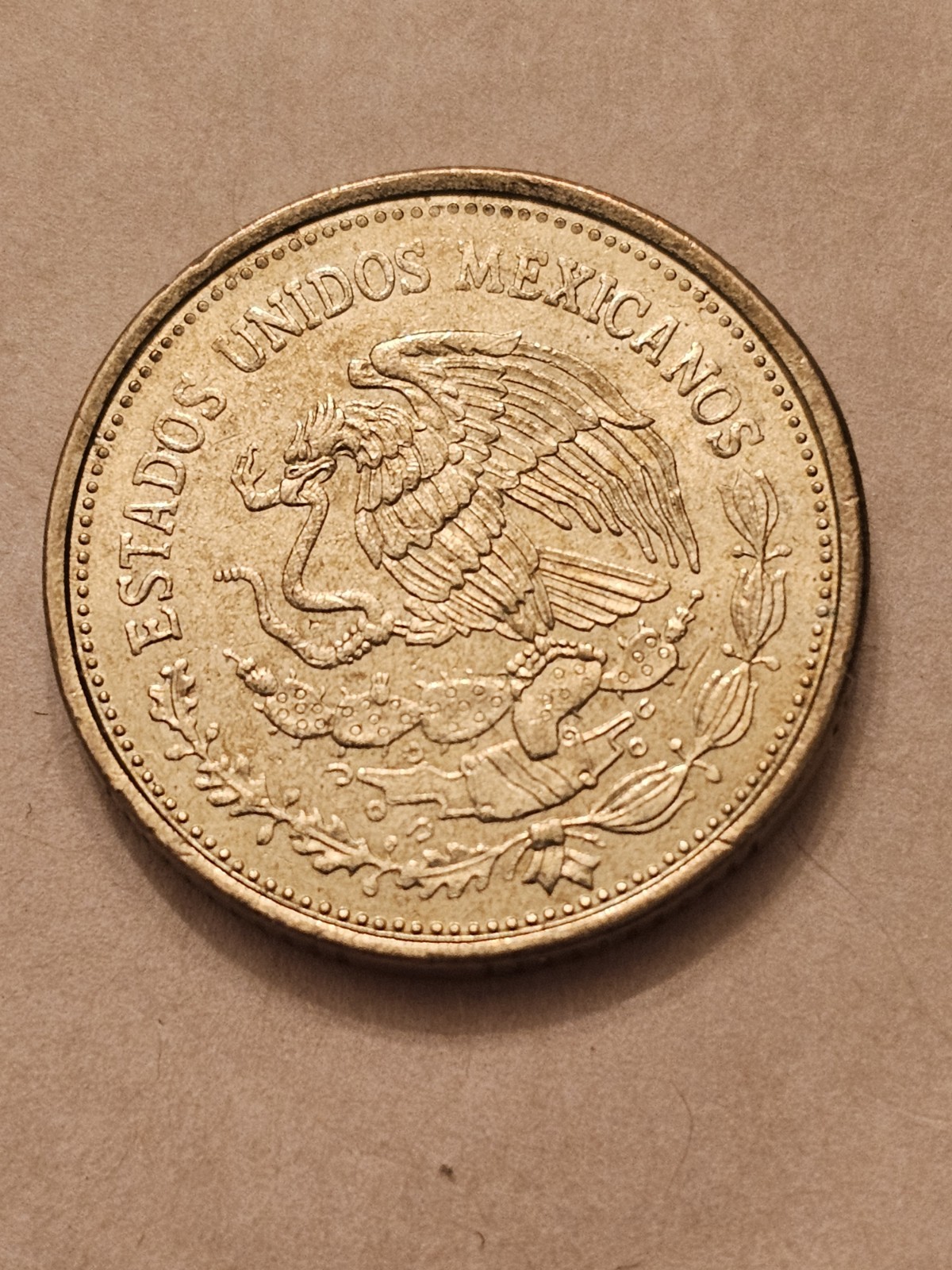 1990 🇲🇽 MEXICO MEXICAN $100 PESO WORLD COIN KM493 ALMOST-UNC DETAIL FREE SHIP