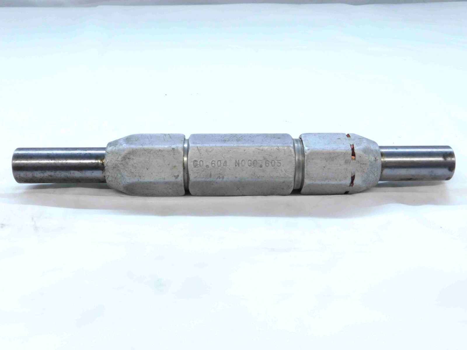 .6040 & .6050 CL X PIN PLUG GAGE GO NO GO .5938 +.0102 19/32 15.342 mm .604 .605