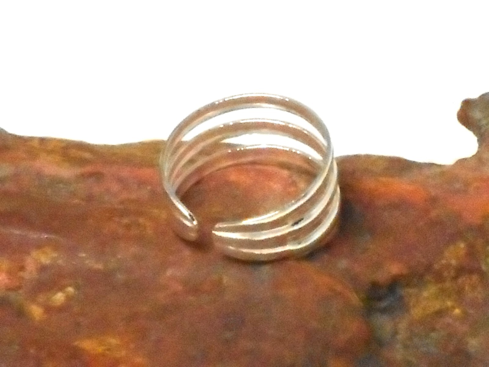 Adjustable TOE RING Sterling Silver 925 - Gift Boxed