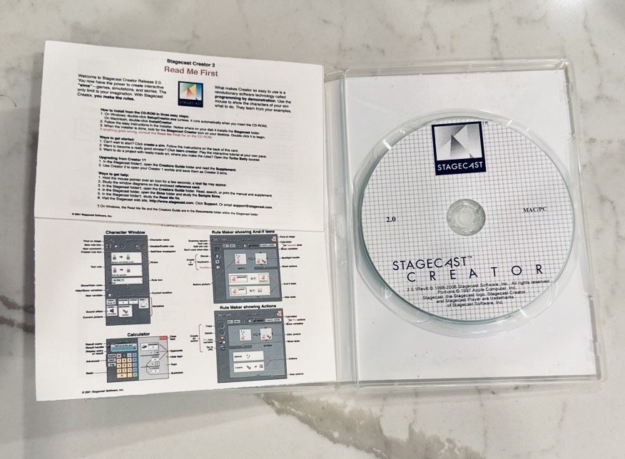 Vintage Stagecast Creator 2.0 PC/MAC Programing Game Building 2006 Rare!