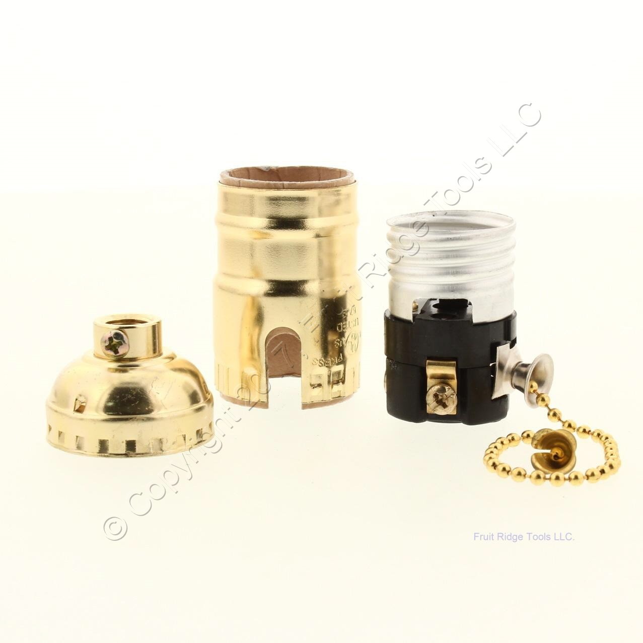 Ace Cooper 980ABD 31186 Pull Chain Light Socket 600W Brass Lampholder 1/8" IPS
