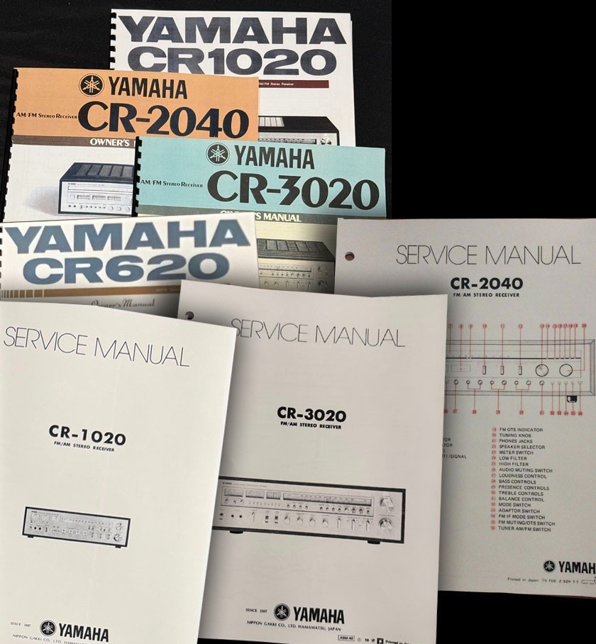 Yamaha CR-620, CR-1020,  CR-2040/3020 Stereo Receiver Service/Owner's Manual