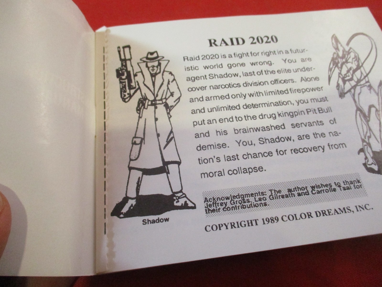 Raid 2020 Nintendo NES Instruction Manual Booklet ONLY