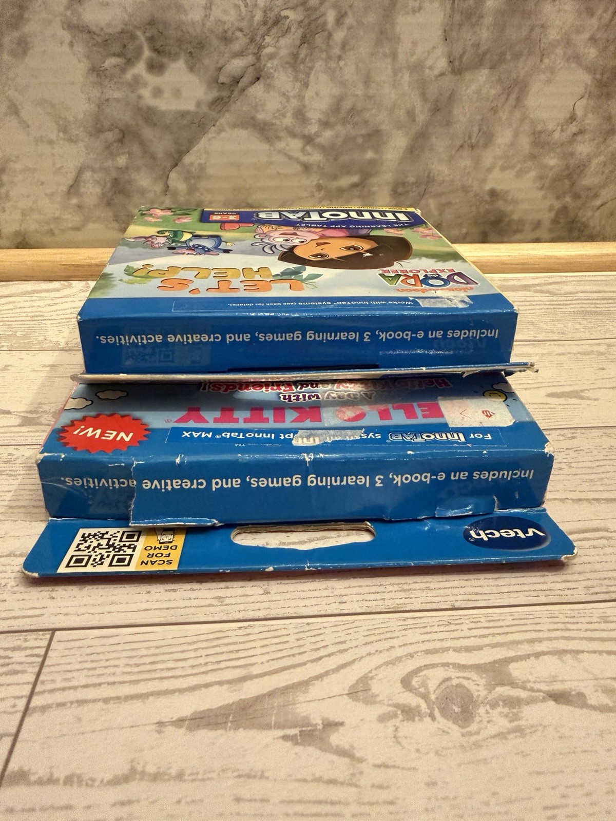 Vtech InnoTab Games New - Dora & Hello Kitty Ebooks Games Memory Educational