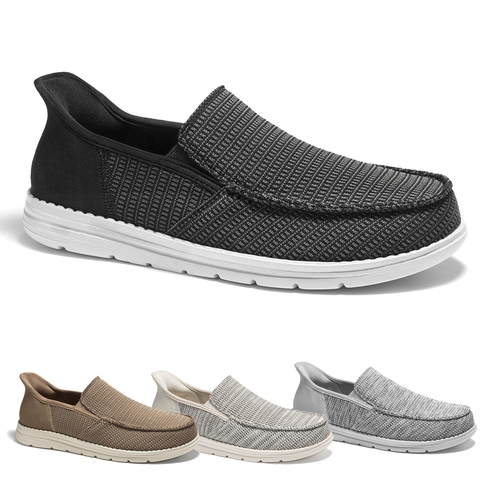Men's Casual Slip-on Loafers Step in Shoes for Men Parks Offices