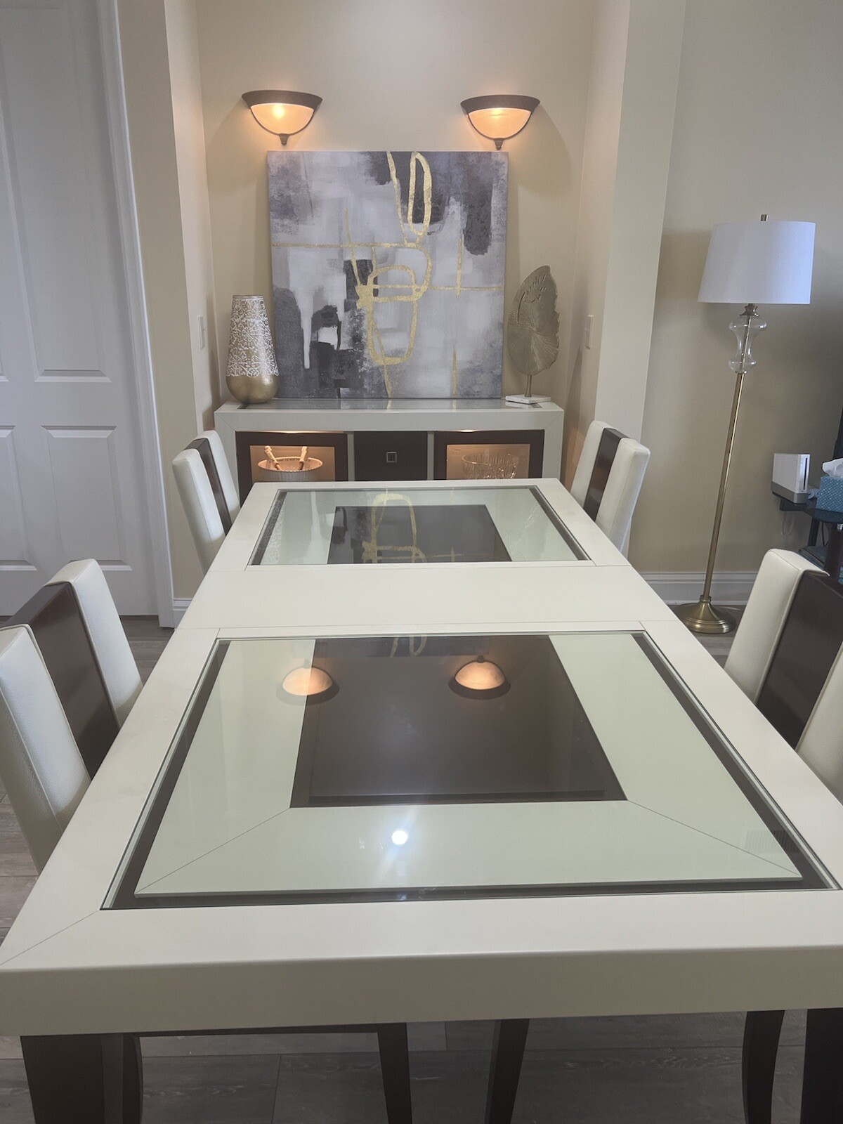 dining room set 4 chairs wooden