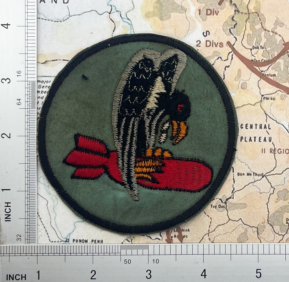 Patch , USAF USAAF 455th Bomb Group patch , t5-202